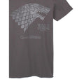 Grey - Side - Game of Thrones Mens Winter Is Coming Direwolf T-Shirt