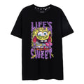 Black - Front - SpongeBob SquarePants Mens Life´s Sweet T-Shirt