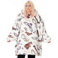 White - Front - Harry Potter Unisex Adult Hoodie Blanket