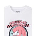 White - Side - Sonic The Hedgehog Mens Knuckles Pizzeria Short-Sleeved T-Shirt