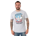 Grey Marl - Back - Sonic The Hedgehog Mens Sushi Short-Sleeved T-Shirt