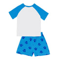 Blue-White - Back - Paw Patrol Boys Printed Short-Sleeved Pyjama Set