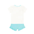 Blue-White - Back - Frozen Girls Short-Sleeved Pyjama Set