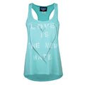 Pale Blue - Front - Junk Food Womens-Ladies Love Is The New Hate Tank Top