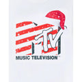 White - Side - MTV Unisex Adult Santa Hat T-Shirt