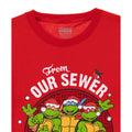Red - Back - Teenage Mutant Ninja Turtles Mens From Our Sewer To Yours T-Shirt