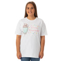 White - Back - Pusheen Womens-Ladies Treat Yourself T-Shirt