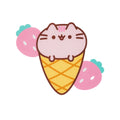 White - Side - Pusheen Womens-Ladies Ice Cream T-Shirt