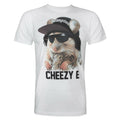 White - Front - Goodie Two Sleeves Mens Cheezy E T-Shirt