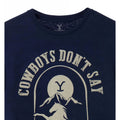 Navy - Back - Yellowstone Mens Cowboys Don´t Say Goodbye T-Shirt