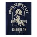 Navy - Side - Yellowstone Mens Cowboys Don´t Say Goodbye T-Shirt