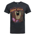 Charcoal - Front - Junk Food Mens Taz On The Prowl Looney Tunes T-Shirt