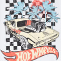 White - Side - Hot Wheels Mens Sunset T-Shirt