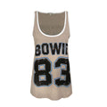 Beige - Front - Junk Food Womens-Ladies 83 David Bowie Vest Top