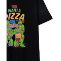 Black - Side - Teenage Mutant Ninja Turtles Mens You Want A Pizza This T-Shirt