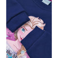 Navy - Side - Frozen Girls Elsa Casual Dress