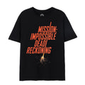 Black - Front - Mission: Impossible Dead Reckoning Mens T-Shirt