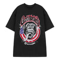 Black - Front - Gas Monkey Garage Mens American Flag Short-Sleeved T-Shirt