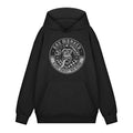 Black - Front - Gas Monkey Garage Mens Checker Disc Hoodie