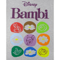 Grey - Side - Bambi Womens-Ladies Motif T-Shirt