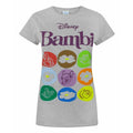 Grey - Front - Bambi Womens-Ladies Motif T-Shirt