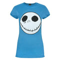 Blue - Front - Nightmare Before Christmas Womens-Ladies Jack Skellington Reverse Seam T-Shirt