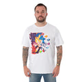 White - Back - Sonic The Hedgehog Mens Diamond T-Shirt