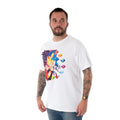 White - Side - Sonic The Hedgehog Mens Diamond T-Shirt