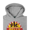 Grey - Side - Arrow Mens Big Belly Burger Hoodie