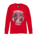 Red - Front - Junk Food Womens-Ladies Rudolph Long-Sleeved T-Shirt