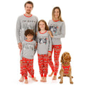 Red - Side - Friends Womens-Ladies Christmas Long Pyjama Set