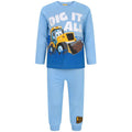 Blue - Front - JCB Boys Dig It All Long Pyjama Set