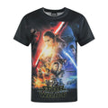 Black - Front - Star Wars: The Force Awakens Boys Poster T-Shirt