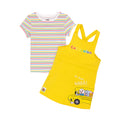 Yellow - Back - Cocomelon Girls Oh Yeah! Whoa! Pinafore Dress Set