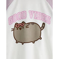 White-Pink - Lifestyle - Pusheen Girls Good Vibes Raglan T-Shirt