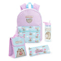 Purple-Blue - Front - Pusheen Backpack Set