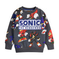 Grey - Back - Sonic The Hedgehog Boys Sweatshirt and Shorts Set