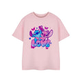 Pink - Front - Lilo & Stitch Girls Love Short-Sleeved T-Shirt