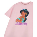 Pink - Side - Princess Girls Jasmine Short-Sleeved T-Shirt