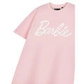 Pink - Side - Barbie Womens-Ladies Logo Short-Sleeved T-Shirt