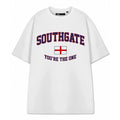 White - Front - Show Me The Merch Unisex Adult Southgate Short-Sleeved T-Shirt