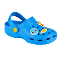 Blue - Front - Pokemon Boys Badge Clogs