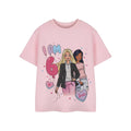 Pink - Front - Barbie Girls Short-Sleeved 6th Birthday T-Shirt