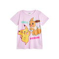 Pink-Blue - Back - Pokemon Girls Pikachu & Eevee Long Pyjama Set (Pack of 2)