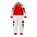 White-Red-Black - Back - Paw Patrol Childrens-Kids Marshall Applique Face Overalls