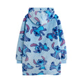 Blue - Back - Lilo & Stitch Girls Full Zip Hoodie Blanket