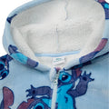 Blue - Side - Lilo & Stitch Girls Full Zip Hoodie Blanket