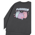 Grey - Side - Pusheen Girls Pastel Sweatshirt