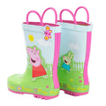 Multicoloured - Back - Peppa Pig Childrens-Kids Play Days Handle Wellington Boots