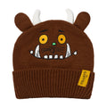 Brown - Side - The Gruffalo Childrens-Kids Face Beanie & Gloves Set